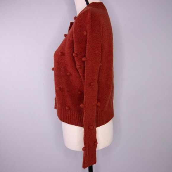 NEW Madewell Bobble Colburne Cardigan Sweater, red, XS - Picture 6 of 16